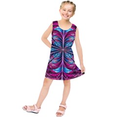 Fractal Flower Kids  Tunic Dress