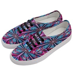 Fractal Flower Women s Classic Low Top Sneakers by Sparkle