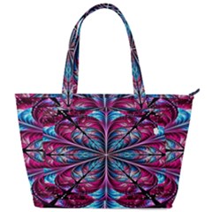 Fractal Flower Back Pocket Shoulder Bag 