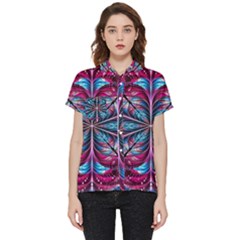 Fractal Flower Short Sleeve Pocket Shirt