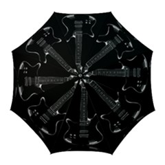 Fractal Guitar Golf Umbrellas by Sparkle