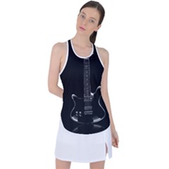 Fractal Guitar Racer Back Mesh Tank Top by Sparkle