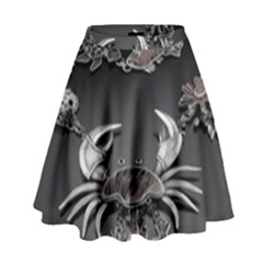 Fractal Jewerly High Waist Skirt by Sparkle