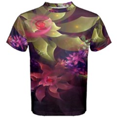 Fractal Flower Men s Cotton Tee by Sparkle