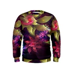 Fractal Flower Kids  Sweatshirt by Sparkle