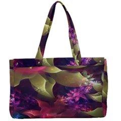 Fractal Flower Canvas Work Bag by Sparkle