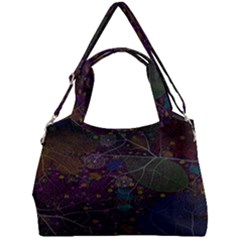 Fractal Leafs Double Compartment Shoulder Bag by Sparkle