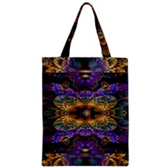 Fractal Illusion Zipper Classic Tote Bag by Sparkle