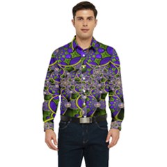 Fractalbubbles Men s Long Sleeve Pocket Shirt  by Sparkle