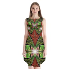 Fractal Design Sleeveless Chiffon Dress   by Sparkle