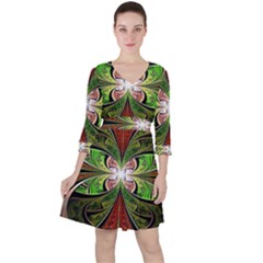 Fractal Design Ruffle Dress by Sparkle