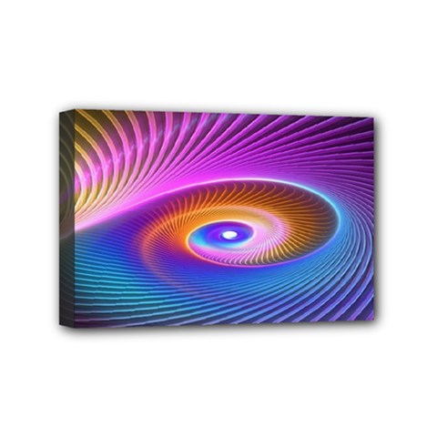 Fractal Illusion Mini Canvas 6  x 4  (Stretched)