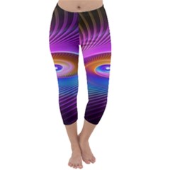 Fractal Illusion Capri Winter Leggings 