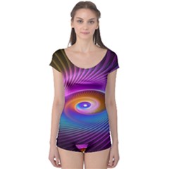 Fractal Illusion Boyleg Leotard 