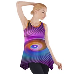 Fractal Illusion Side Drop Tank Tunic