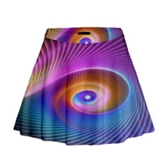 Fractal Illusion Mini Flare Skirt