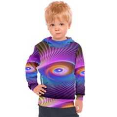 Fractal Illusion Kids  Hooded Pullover