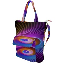 Fractal Illusion Shoulder Tote Bag by Sparkle