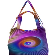 Fractal Illusion Double Compartment Shoulder Bag