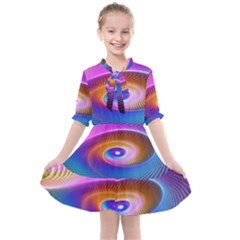 Fractal Illusion Kids  All Frills Chiffon Dress