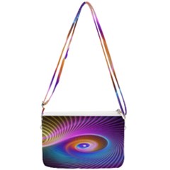 Fractal Illusion Double Gusset Crossbody Bag