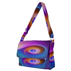 Fractal Illusion Full Print Messenger Bag (M)