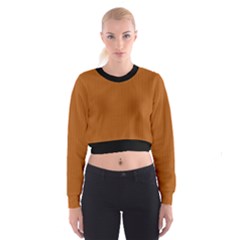 Bronze Orange - Cropped Sweatshirt by FashionLane