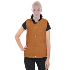 Bronze Orange - Women s Button Up Vest