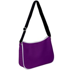 Dark Orchid - Zip Up Shoulder Bag by FashionLane