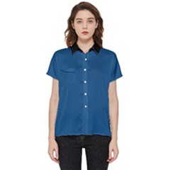 Classic Blue - Short Sleeve Pocket Shirt by FashionLane