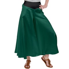 Christmas Green - Satin Palazzo Pants by FashionLane