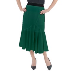 Christmas Green - Midi Mermaid Skirt by FashionLane