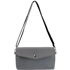 Battleship Grey - Removable Strap Clutch Bag by FashionLane