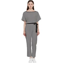 Battleship Grey - Batwing Lightweight Jumpsuit by FashionLane