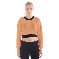 Cantaloupe Orange - Cropped Sweatshirt by FashionLane