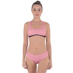 Candlelight Peach - Criss Cross Bikini Set by FashionLane