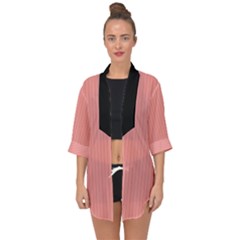 Candlelight Peach - Open Front Chiffon Kimono by FashionLane