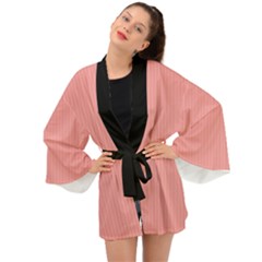 Candlelight Peach - Long Sleeve Kimono by FashionLane