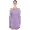 Wisteria Purple - Long Sleeve Off Shoulder Dress View1