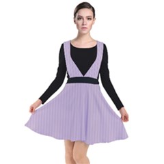 Wisteria Purple - Plunge Pinafore Dress by FashionLane