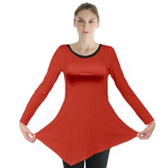 Christmas Red - Long Sleeve Tunic  by FashionLane