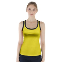 Citrine Yellow - Racer Back Sports Top by FashionLane