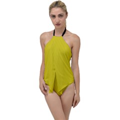 Citrine Yellow - Go With The Flow One Piece Swimsuit by FashionLane