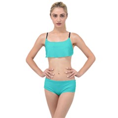 Turquoise - Layered Top Bikini Set by FashionLane