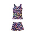 Square Pattern 2 Kids  Boyleg Swimsuit View1