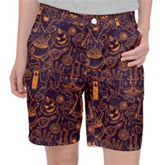 Halloween Pattern 5 Pocket Shorts by designsbymallika