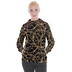 Chains Pattern 4 Women s Hooded Pullover by designsbymallika