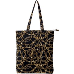 Chains Pattern 4 Double Zip Up Tote Bag by designsbymallika