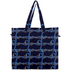 Blue Belt Canvas Travel Bag by designsbymallika