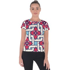 Diwali Pattern Short Sleeve Sports Top  by designsbymallika